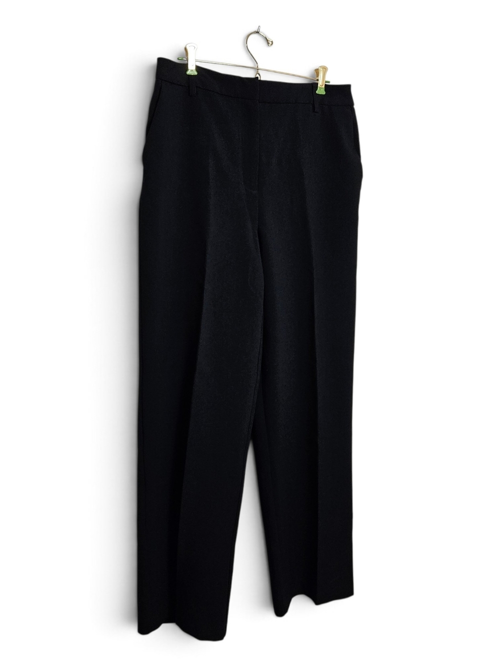 Joie Dress Pants 10 High Rise Straight Leg Tailored Office Siren Trousers Black